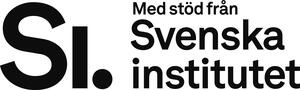 Logo Instytutu Szwedzkiego: jego nazwa w języku szwedzkim czarne litery na białym tle.